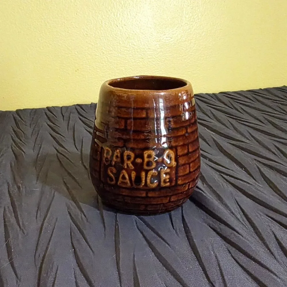 Brown Bar-B-Q Sauce Ceramic Mug
